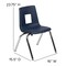 Flash Furniture Advantage Navy Student Stack School Chair, 14" ADV-SSC-14NAVY - alternate 4